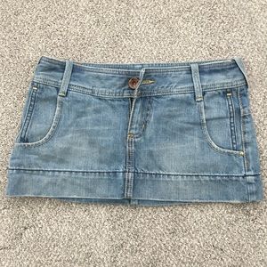 Mini jean skirt